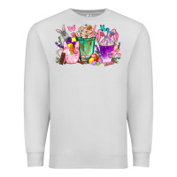Dove Grey Easter coffee cups with Bunny Premium Sweatshirt - NancyCooperArtShop