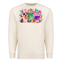 Sandshell Easter coffee cups with Bunny Premium Sweatshirt - NancyCooperArtShop