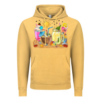 Vintage Mustard summer drinks coffee cups Vintage Hoodie - texasbilliewilder