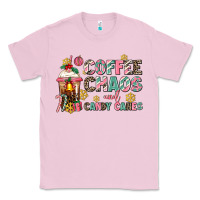 Bubblegum Pink coffee chaos and candy canes Classic Tee - AdoDesignShop