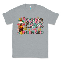 Heather Grey coffee chaos and candy canes Classic Tee - AdoDesignShop