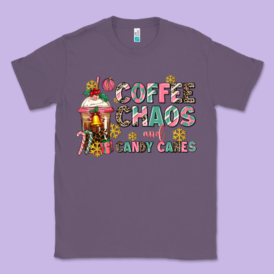 Coffee Chaos And Candy Canes Classic Tee Designed By Adodesignshop