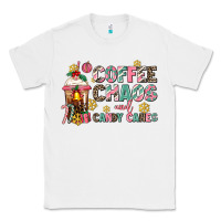 White coffee chaos and candy canes Classic Tee - AdoDesignShop