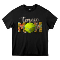Black tennis mom Heavy Core Tee - RacoonDesign