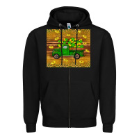 Black St Patricks day truck Zipper Hoodie - Artiststas