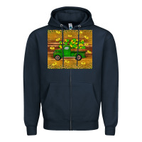 Navy St Patricks day truck Zipper Hoodie - Artiststas