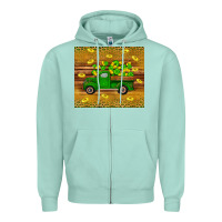 Seafoam St Patricks day truck Zipper Hoodie - Artiststas