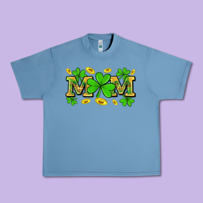 St. Patricks Day Mom Urban Heavy Tee Designed By Neo Western