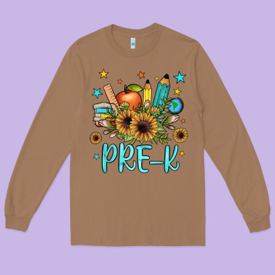Pre K Long Sleeve Tee Designed By Jahusdesignshop