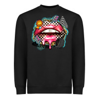 Black race lips Heavyweight Sweatshirt - Zillion Design Studio