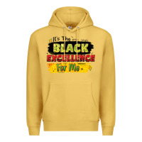 Antique Gold it's the black excellence for me Premium Hoodie - LillyAllenDesigns