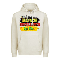 Oatmeal Heather it's the black excellence for me Premium Hoodie - LillyAllenDesigns