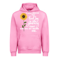 Fuchsia Pink I Will Choose To Find Joy In The Journey That God Urban Hoodie - Bettercallsaul