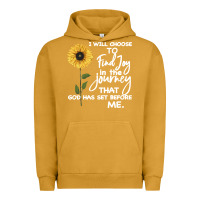 Pigment Peanut Butter I Will Choose To Find Joy In The Journey That God Urban Hoodie - Bettercallsaul