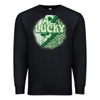 Black st. patrick's day lucky Premium Sweatshirt - MaliasSmallBusiness