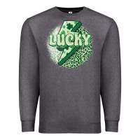 Charcoal Heather st. patrick's day lucky Premium Sweatshirt - MaliasSmallBusiness