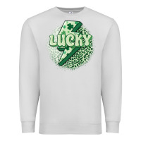 Dove Grey st. patrick's day lucky Premium Sweatshirt - MaliasSmallBusiness