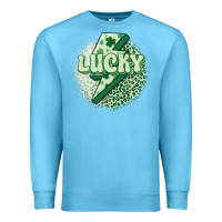 Ocean Blue st. patrick's day lucky Premium Sweatshirt - MaliasSmallBusiness