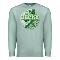 Seafoam st. patrick's day lucky Premium Sweatshirt - MaliasSmallBusiness
