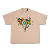 Burro boho bull skull Urban Heavy Tee - BarkalooDesign