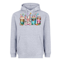 Heather Grey easter coffee cups Heavyweight Hoodie - MaliasSmallBusiness