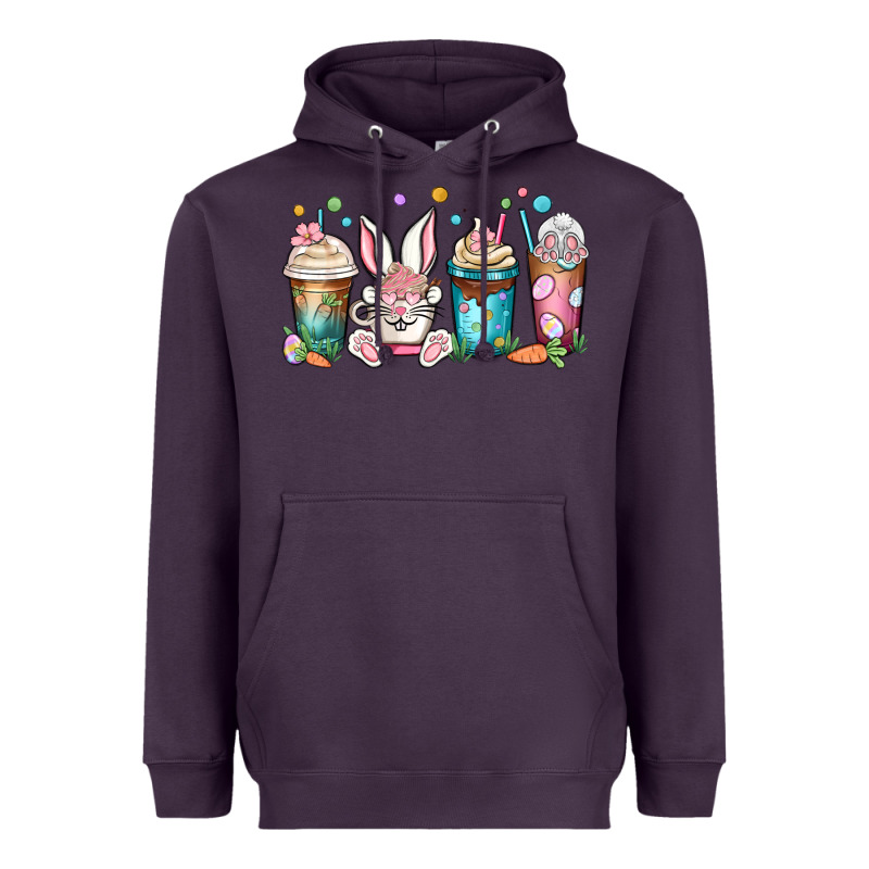 Easter Coffee Cups Heavyweight Hoodie by MaliasSmallBusiness | Teevron