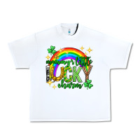 White St. Patrick's Day Mommy's little lucky charm Urban Heavy Tee - Neo Western