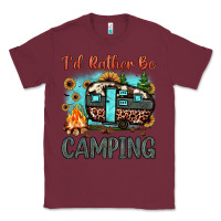 Burgundy i'd rather be camping Classic Tee - JahusDesignShop