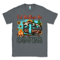 Charcoal Heather i'd rather be camping Classic Tee - JahusDesignShop