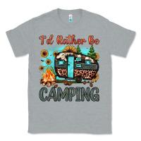 Heather Grey i'd rather be camping Classic Tee - JahusDesignShop