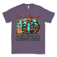 Lavender i'd rather be camping Classic Tee - JahusDesignShop