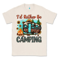 Natural i'd rather be camping Classic Tee - JahusDesignShop