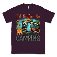 Plum i'd rather be camping Classic Tee - JahusDesignShop