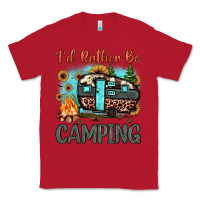 Red i'd rather be camping Classic Tee - JahusDesignShop