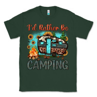Sports Green i'd rather be camping Classic Tee - JahusDesignShop