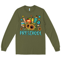 Army Green preschool Long Sleeve Tee - JahusDesignShop