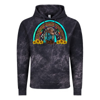 Cloud Black western cowboy boots sunflowers rainbow Vintage Hoodie - RanaPortraitStore