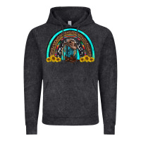 Vintage Black western cowboy boots sunflowers rainbow Vintage Hoodie - RanaPortraitStore