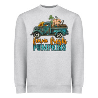 Heather Grey farm fresh pumpkins truck Heavyweight Sweatshirt - RanaPortraitStore