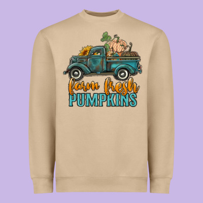 Farm Fresh Pumpkins Truck Heavyweight Sweatshirt Designed By Ranaportraitstore