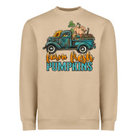 Mushroom farm fresh pumpkins truck Heavyweight Sweatshirt - RanaPortraitStore