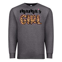 Charcoal Heather mama s girl Premium Sweatshirt - MaliasSmallBusiness