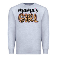 Heather Grey mama s girl Premium Sweatshirt - MaliasSmallBusiness