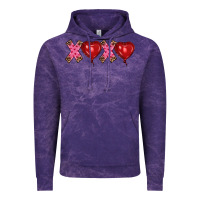 Cloud Purple valentine's day xoxo heart balloon Vintage Hoodie - RanaPortraitStore