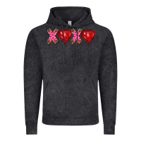 Vintage Black valentine's day xoxo heart balloon Vintage Hoodie - RanaPortraitStore