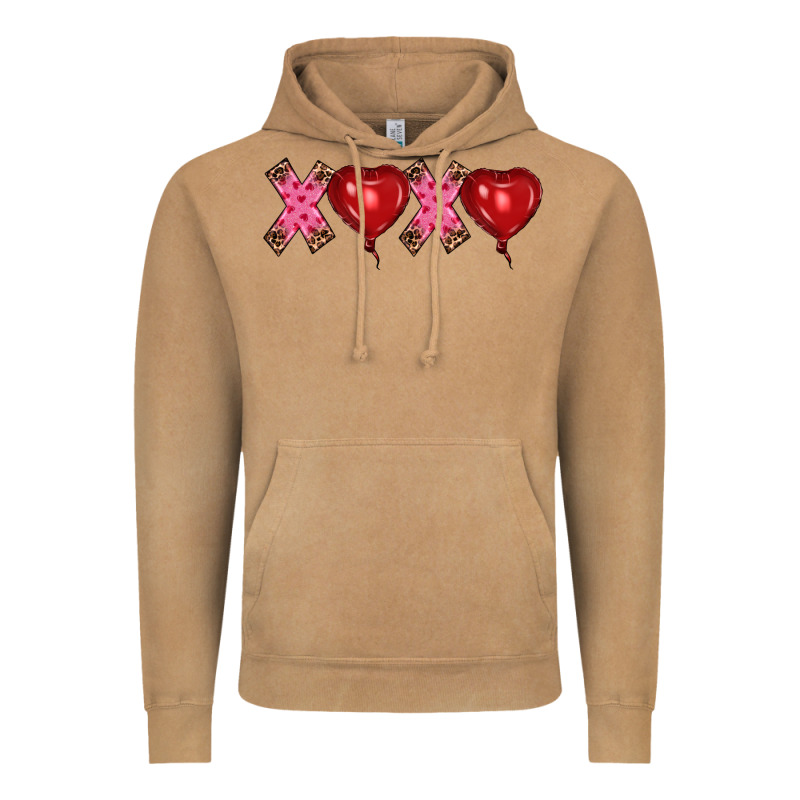 Valentine's Day Xoxo Heart Balloon Vintage Hoodie by RanaPortraitStore | Teevron