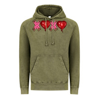 Vintage Olive valentine's day xoxo heart balloon Vintage Hoodie - RanaPortraitStore