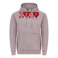 Vintage Zinc valentine's day xoxo heart balloon Vintage Hoodie - RanaPortraitStore
