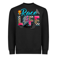 Black race life Heavyweight Sweatshirt - Zillion Design Studio