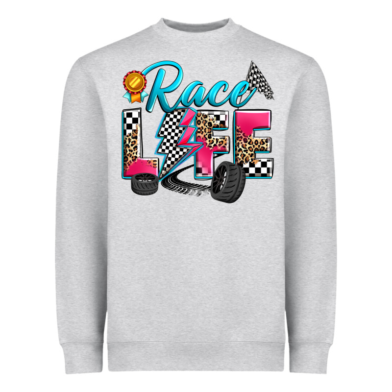 Race Life Heavyweight Sweatshirt by Zillion Design Studio | Teevron